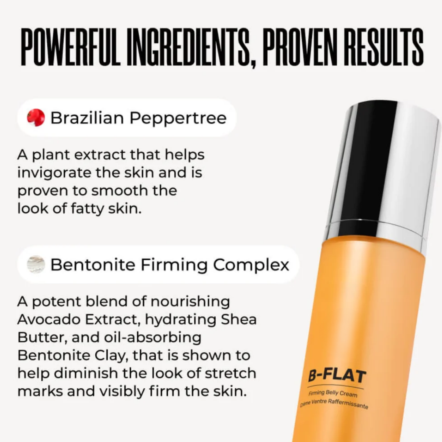 Bodevey  B-FLAT creme    Verstevigt de huid.